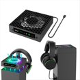 thumbnail image 2 of para Consola de Juegos Enfriamiento Control de Temperatura Ventilador Auriculares Almacenamiento Colgante Soporte Multifunción, 2 of 5