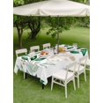 thumbnail image 4 of Outdoor Tablecloth with Umbrella Hole for Patio/Picnic/Party/Camping, Spring Botanical Waterproof Table Cloth Rectangle Table Cover Washable, Pastoral Leaves Berry Summer Branch (60"x 102"), 4 of 8