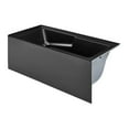 thumbnail image 2 of Voltaire 60" x 30" Right-Hand Drain Alcove Bathtub with Apron in Matte Black, 2 of 11