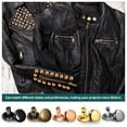 Hims 100 Pcs Rivets Leather Rivets And Snaps Metal Rivets For Leather