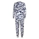 thumbnail image 4 of Pantalones de manga larga estampados sueltos de moda para mujer, traje informal de dos piezas Wmkox8yi bvn2479, 4 of 7