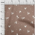 thumbnail image 2 of oneOone Cotton Flex Brown Fabric Plants Silhouette Leaf With Dot Fabric For Sewing Printed Craft Fabric By The Yard 40 Inch Wide, 2 of 4
