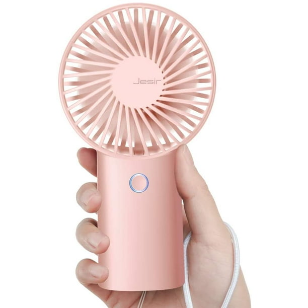 Handheld Portable Fan Max 20Hrs, 4 Speeds Strong Wind USB Rechargeable  Personal Mini Fan Desk Fan for Girls Women Kids Traveling Outdoor  Office-Pink
