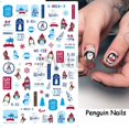 thumbnail image 4 of Diseño de Arte de uñas nevadas de invierno, pegatina 3D de árbol de las maravillas de alce de nieve blanca, decoración de uñas, accesorio de calcomanía de oso de pingüino lindo SAF816, 4 of 4