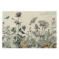 thumbnail image 2 of Fenyluxe Flowers Birds Sky Linen Table Placemat Set of 4 for Birthday Parties and Home Decoration 18x12in, 2 of 8