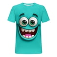 thumbnail image 5 of Xdegoge Funny T Shirts for Men Playful Cartoon Print Shirt Classic Short Sleeve Crew Neck Top Casual Loose Beach Vacation Outfits Soft Plus Size Tops, 5 of 5
