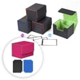 thumbnail image 4 of DYNWAVECA Card Deck Box Organizer Magnetics Closure Durable Standard Sports Cards Case Pink, 4 of 10