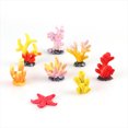 thumbnail image 1 of Décoration d'Aquarium en Résine Simulée, Corail Coloré, Étoile de Mer, Mini Micro-Paysage, Ornements de Bocal à Poissons, 1 of 8
