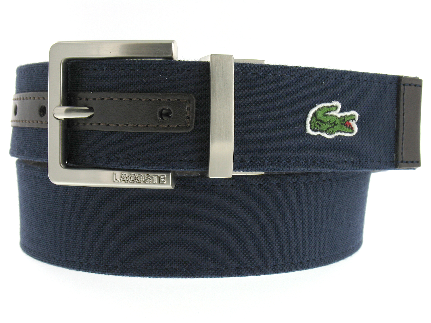 lacoste men's reversible leather belt