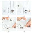 thumbnail image 7 of Heart in Heart Urn Necklace Cremation Urn Pendant Memorial Ash Necklace Jewelry Urn Necklaces for Ashes, 7 of 7