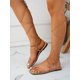 thumbnail image 4 of Women Tie Leg Design Strappy Sandals, Fashionable Apricot Flat Sandals, 4 of 5