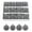 Gray Home Decor, variant on karymi Flocking Christmas Balls 6cm/2.36inches 12Pcs Boxed Christmas Tree Pendant Plastic Painted Velvet Christmas Ornaments Set Christmas Tree Ornaments