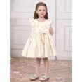 thumbnail image 4 of IDOPIP Flower Girl Butterfly Bow Tutu Dress for Kids Baby Princess Wedding Party Dresses, 4 of 7