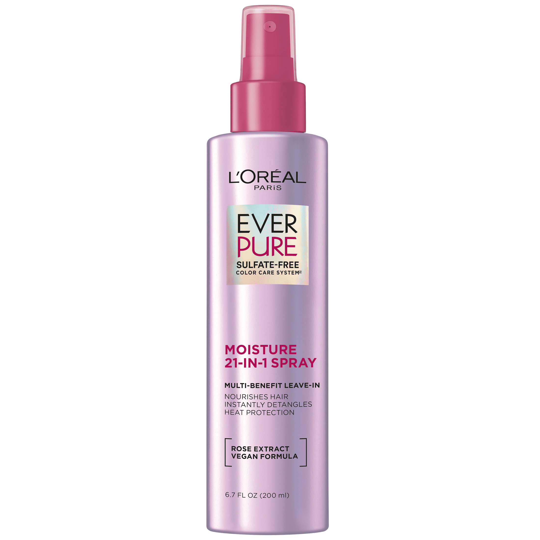 L'Oreal Paris EverPure Sulfate Free Moisture Shampoo, Conditioner, & Leave-in Color Caring Spray Set, 8.5 fl oz