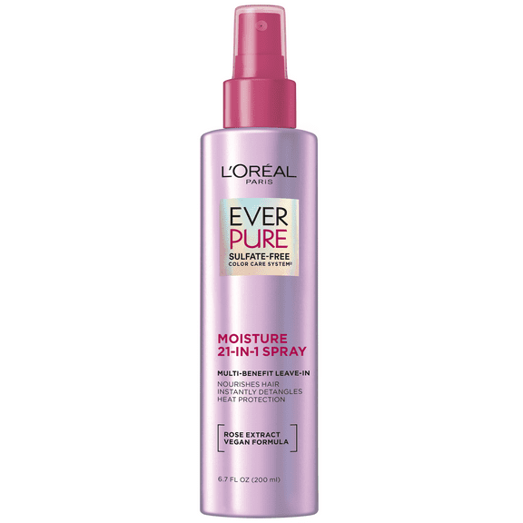 L'Oreal Paris EverPure 21 in 1 Perfecting Leave In Color Caring Spray, 6.8 fl oz