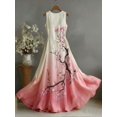 thumbnail image 2 of Women Sleeveless Embroidered V-Neck Long Dress Multicolor, 2 of 4