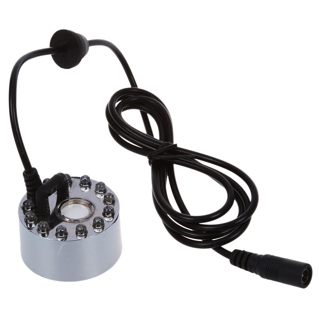 12 Color LED Ultrasonic Mist Maker Fogger Water Fountain Pond+Power Adapter 