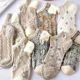 thumbnail image 2 of Calcetines cortos estilo cancha primavera otoño verano finos moda versátiles japoneses caña baja vintage artísticos estudiantes calcetines pop 3D, 2 of 3