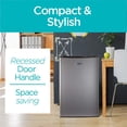 thumbnail image 3 of BLACK+DECKER BCRK32V Compact Refrigerator Energy Star Single Door Mini Fridge with Freezer, 3.2 Cubic Ft., VCM, 3 of 7