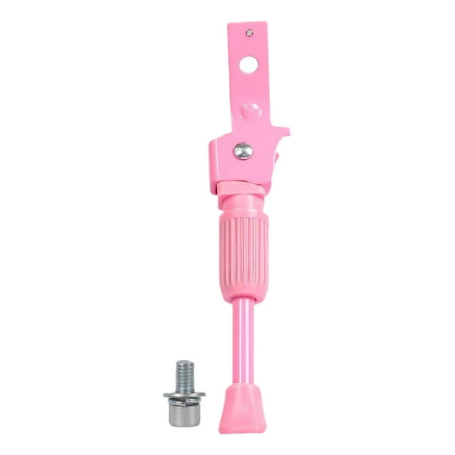 Soporte para accesorios de pata de cabra para bicicleta, soporte lateral de pie de hierro fundido resistente Rosa 14 pulgadas