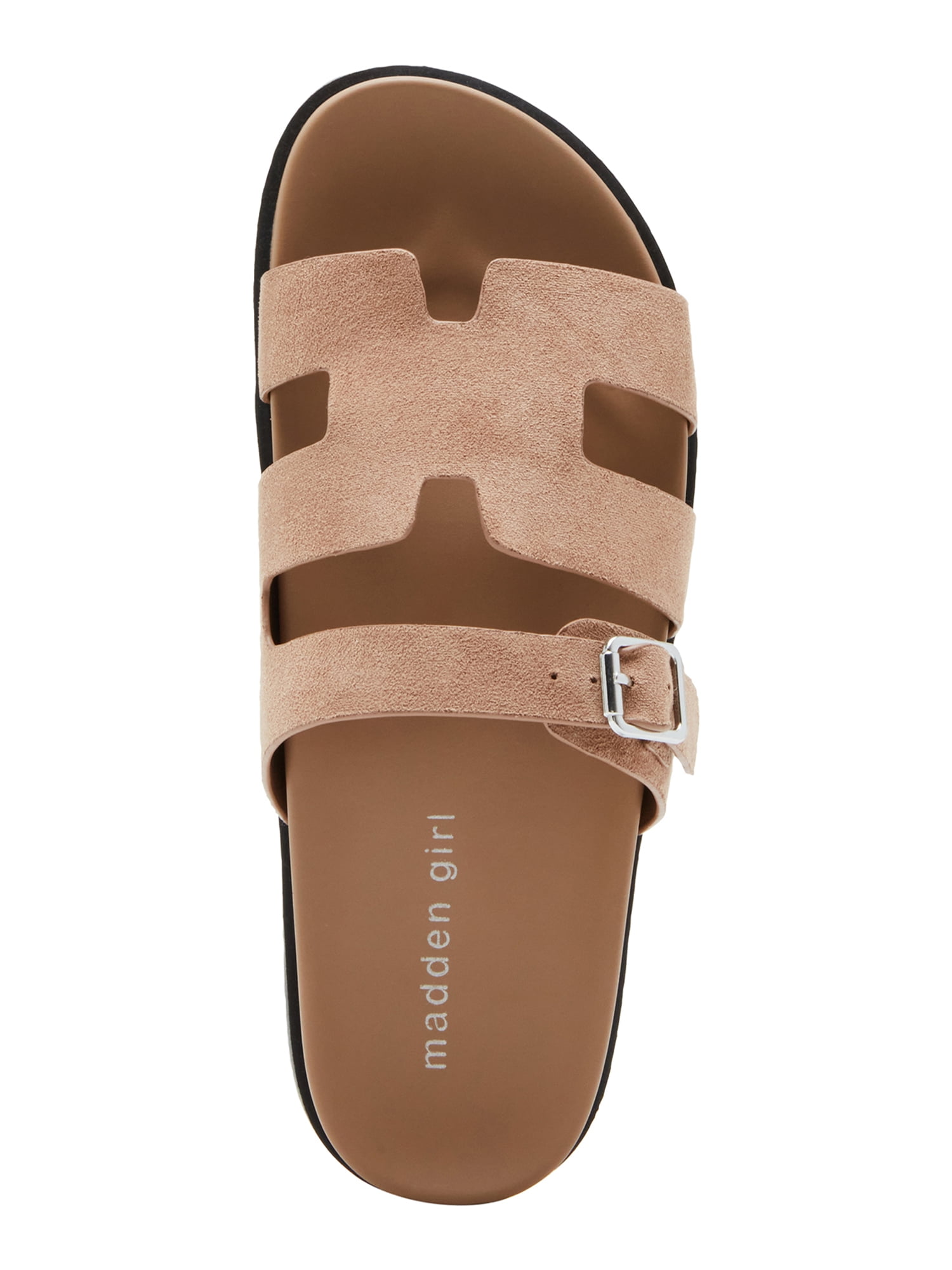 Madden Girl Women's Darlaa Footbed Flat Slide Sandal