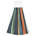 thumbnail image 7 of Yayeee Kitchen Hanging Hand Towels Set of 2 with Loop Bathroom Absorbent Tie Towel, Navy Blue Stripes, 7 of 7
