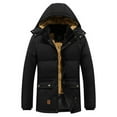 thumbnail image 5 of CYiJun Mens Winter Jacket Repellent Windproof Thicken Parka Winter Coat with Removable Hood, 5 of 8
