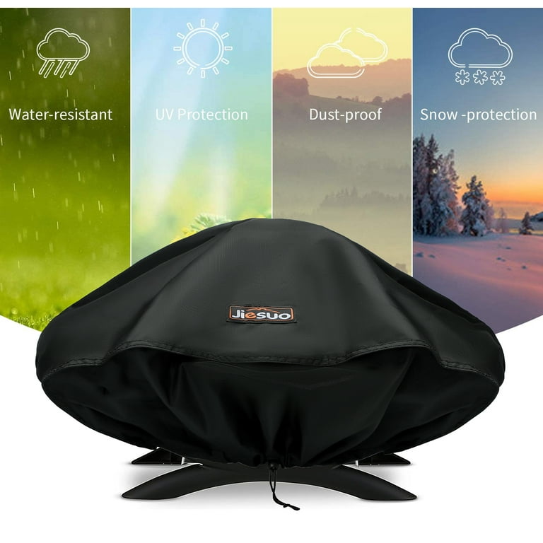 Jiesuo Grill Cover for Weber Q Series Grills Grill Cover for Weber Q1200 Q1000 and Q100 Series Portable Grill Cover