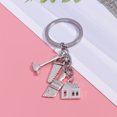 thumbnail image 3 of Graduation Creative Hammer Keychains Key Rings Engineer Pendant Key Holder Zinc Alloy Gift Ornaments for Student Key Bag Decor, 3 of 7
