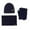 Navy, variant on ZSQDM Hat Scarf and Glove Set Women Winter Hats 3 Piece Neck Warmer and Gloves beanies Cowboy Hat Scarf ,Hat,& Gloves Scrub Caps Women