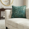 thumbnail image 2 of Renue Tatum 19" Velvet Throw Pillow - Juniper Teal in Set of 2, 2 of 7