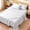 White, variant on WISHEAD Queen Sheet Set, 4 Piece Ultra Soft Brushed Microfiber Bed Sheets, Cooling & Breathable, Secure Fitted Sheet, Wrinkle Resistant Hotel Bedding Set with Classic Stripe, White