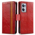 thumbnail image 3 of Case for OnePlus Nord CE 2 5G Cover Leather Wallet Folio Case Book Design Flip Magnetic Closure - Red, 3 of 5