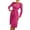 Hot Pink, variant on Sngxgn Women's Summer Mini Dress Casual V Neck Ruffle Sleeveless Dress Dress(Black,S)