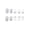C, variant on Silver Glitter French Tip Press On Nails Medium Square Shape Fake Nails 24Pcs Sparkling Nail Art