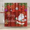 thumbnail image 3 of Décorations de Noël Extérieuresrideau de Douchedécoration de Noël Rideau de Douche Série de Noël Drôle Folle Rideau de Douche Rideau de Douche en Polyester, 3 of 3