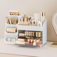 thumbnail image 1 of Organizador de maquillaje Delamu con cajones para tocador, color blanco, 1 of 9