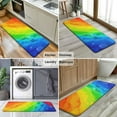 thumbnail image 6 of Rainbow Tie Dye Wave Pattern Kitchen Rug Mat,Kitchen Runner Rugs Non Skid Washable,Decorative Kitchen Floor Mats for Kitchen,Sink,Laundry,17"x47.2", 6 of 7
