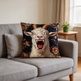 thumbnail image 4 of 18x18 Pillow Cover, Screaming Goat Plush, Funny Animal Throw Pillow with Soft Design, Decorative Pillowcase with Material, Home Decor Accent, Cushion Cover for Bed Couch Chair Bedroom Living Room(E), 4 of 6