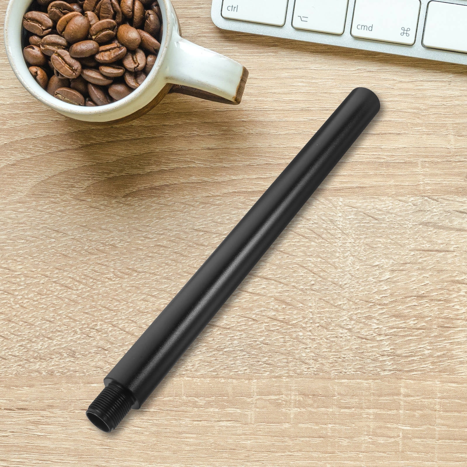 DEEPCRAFF 2Pcs Thread Speaker Mount Pole Black Metal with Reverse Tooth Design for Stability