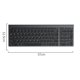 thumbnail image 5 of Teclado inalámbrico multidispositivo recargable Hugo 3.0 5.0 con cable silencioso para PC portátil Gaming gris, 5 of 5