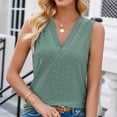 thumbnail image 6 of aidice Tank Tops for Women Sleeveless V Neck Tanks Breathable Summer Casual Women's Tops Solid Color, 6 of 8