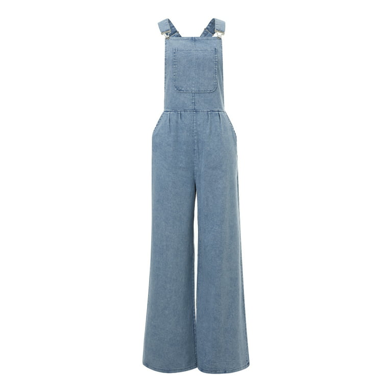 Levmjia Jumpsuits for Women One-Piece Jumpsuits Overalls Jeans Bib Trousers  Long Pants Dungarees