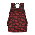 thumbnail image 1 of Disketp Red Skulls Mochila Ligera e Impermeable, Mochila de Día Resistente para Viajes, Senderismo y Uso Diario para Hombre y Mujer, 1 of 7