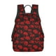 thumbnail image 1 of Disketp Red Skulls Mochila Ligera e Impermeable, Mochila de Día Resistente para Viajes, Senderismo y Uso Diario para Hombre y Mujer, 1 of 7