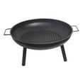 thumbnail image 2 of Chimenea redonda con antichispas para leña, parrilla para fogatas, brasero para jardín, barbacoa, patio, utensilios de cocina, 2 of 8