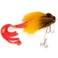 thumbnail image 3 of 3X SeñUelo de Pesca de RatóN de Mosca SeñUelo de Agua Dulce de Agua Salada SeñUelos de Pesca con Mosca Suave con Anzuelos Dobles Amarillo, 3 of 5