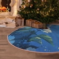 thumbnail image 5 of Sikiie Hibiscus Flowers Calm Water Christmas Tree Skirt, Christmas Tree Decorations, Christmas Decor, Tree Mat Decoration(30-48IN)-48", 5 of 6