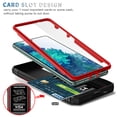 thumbnail image 4 of ShellTech Case for Galaxy S20 FE, Shockproof Impact Resistant with Slide Lens Protective Cover Case for Samsung Galaxy S20 FE/S20 FE 5G,Red/Black, 4 of 11