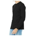 thumbnail image 4 of Yellow Rooster Men's Casual Long Sleeve Jersey Ribbed Cuffs Cotton Tee Black 2XL, 4 of 6